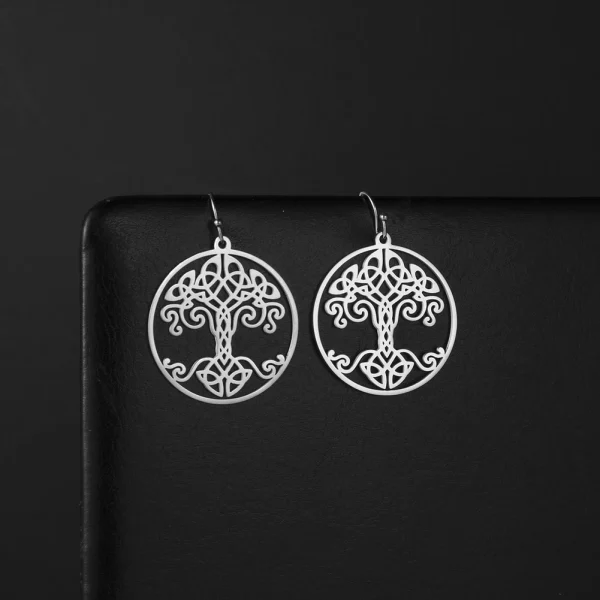 boucles d'oreilles Vintage couleur or, arbre de vie,… – Ailes… – Image 25