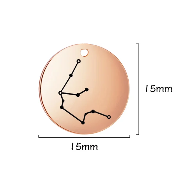 Breloques du Zodiaque en Acier Inoxydable pour Bijoux,… – Lueur… – Image 19