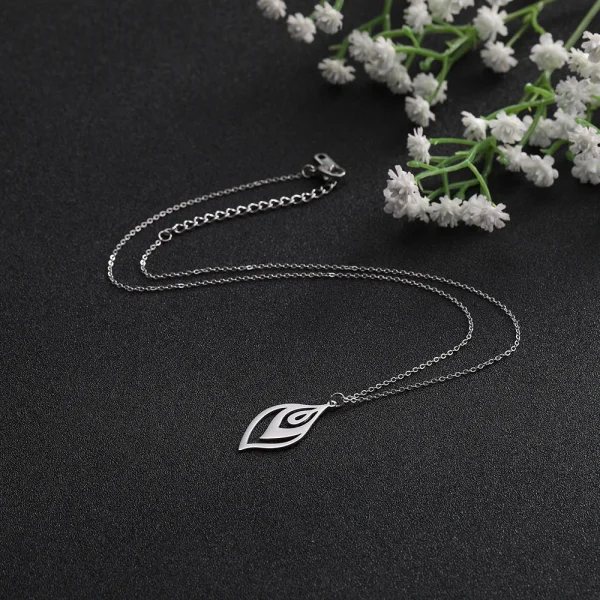 Collier pendentif en forme de cuir chevelu pour femme,… – Rune… – Image 3