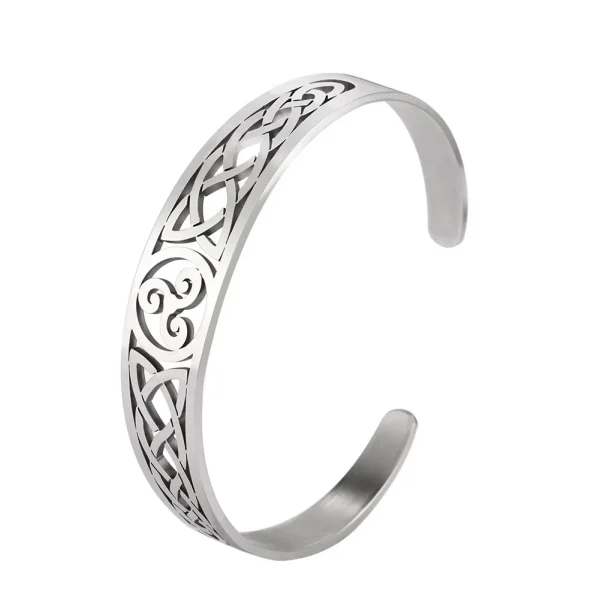 Bracelets en acier inoxydable Valknut Triskelion… – Rune de… – Image 16