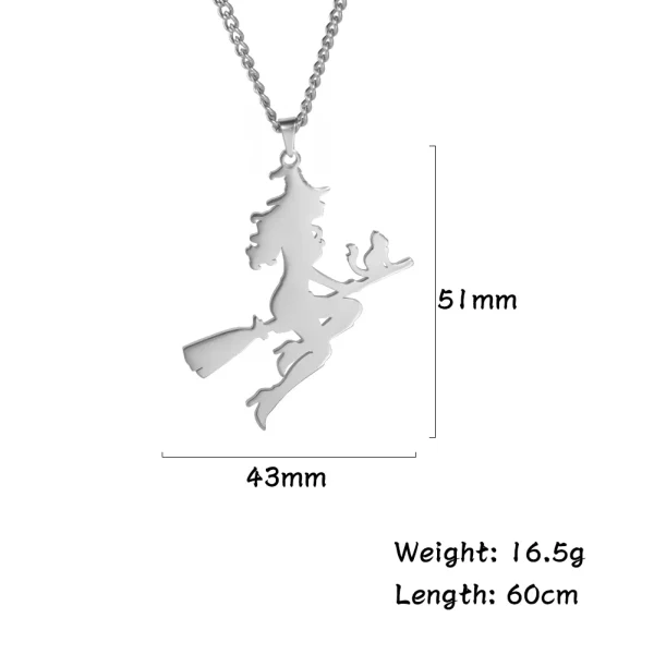 Collier pendentif elfe nickel é pour femmes et filles,… – Éclat… – Image 17