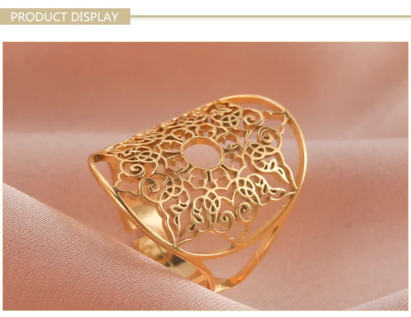 bague ajustable en filigrane géométrique pour femmes,… – Rune… – Image 19