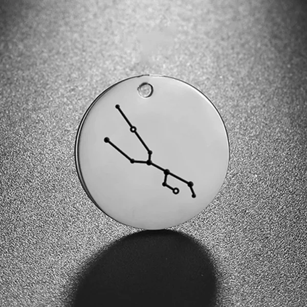 Breloques du Zodiaque en Acier Inoxydable pour Bijoux,… – Lueur… – Image 5