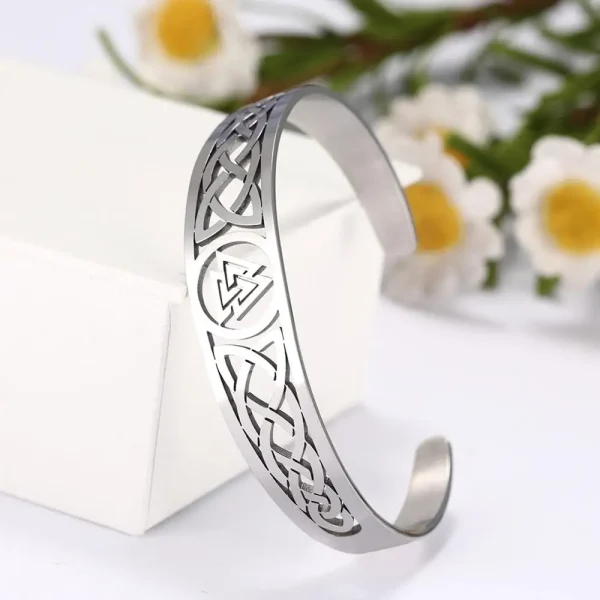 Bracelets en acier inoxydable Valknut Triskelion… – Rune de…