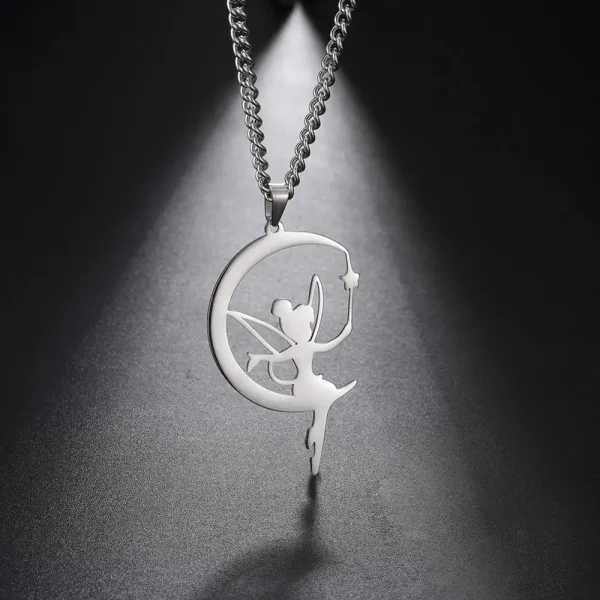 Collier pendentif elfe nickel é pour femmes et filles,… – Éclat…