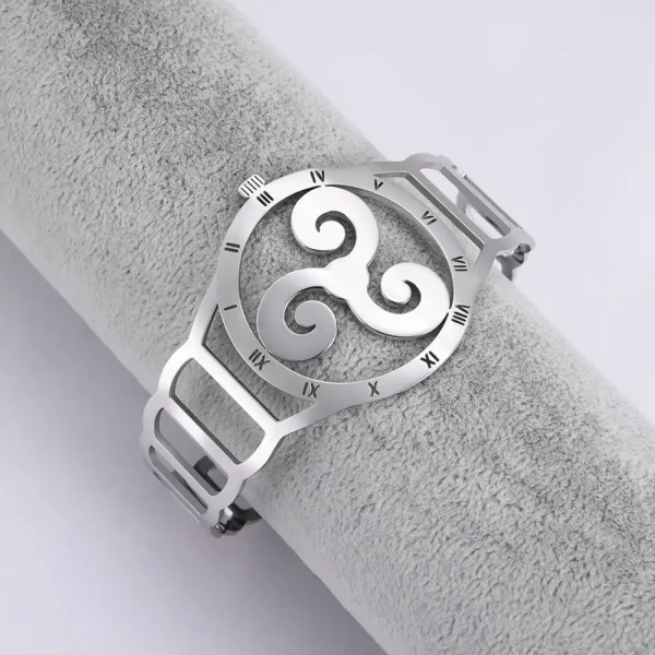Bracelets en acier inoxydable Valknut Triskelion… – Rune de… – Image 6