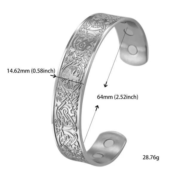 Bracelet en Acier Inoxydable pour Homme et Femme,… – Chant des… – Image 13