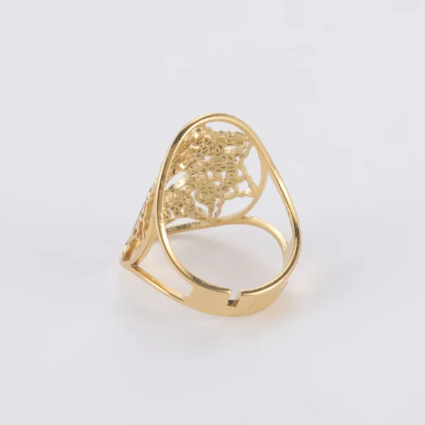 bague ajustable en filigrane géométrique pour femmes,… – Rune… – Image 5