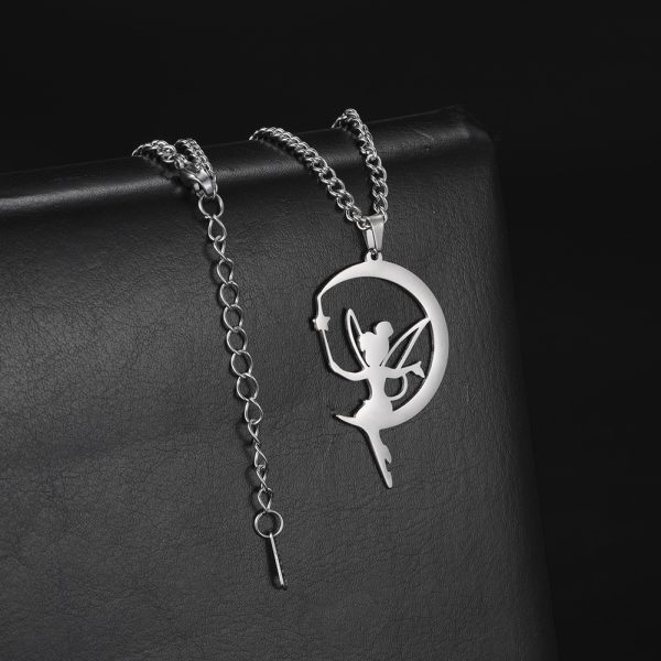Collier pendentif elfe nickel é pour femmes et filles,… – Éclat… – Image 26