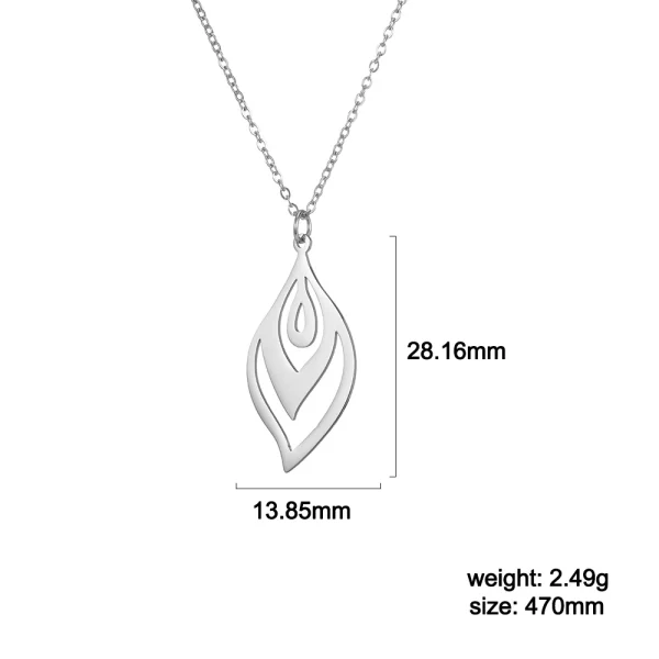 Collier pendentif en forme de cuir chevelu pour femme,… – Rune… – Image 7