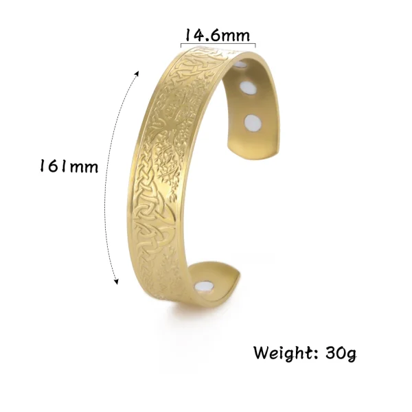 Bracelet en Acier Inoxydable pour Homme et Femme,… – Chant des… – Image 12