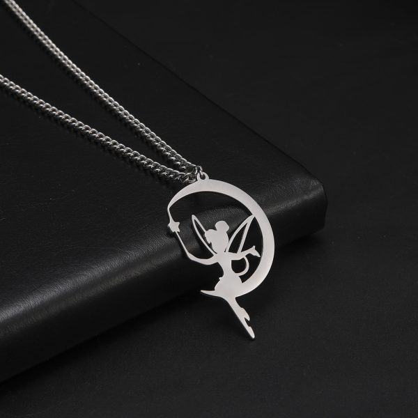 Collier pendentif elfe nickel é pour femmes et filles,… – Éclat… – Image 25