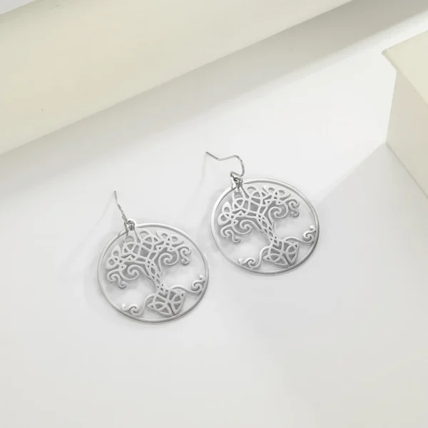 boucles d'oreilles Vintage couleur or, arbre de vie,… – Ailes… – Image 20