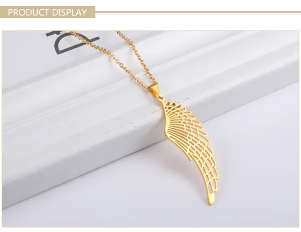 2025 Seraph ange aile pendentif collier pour femmes en… – Éclat… – Image 19