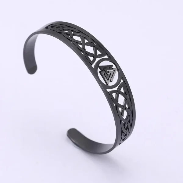 Bracelets en acier inoxydable Valknut Triskelion… – Rune de… – Image 17