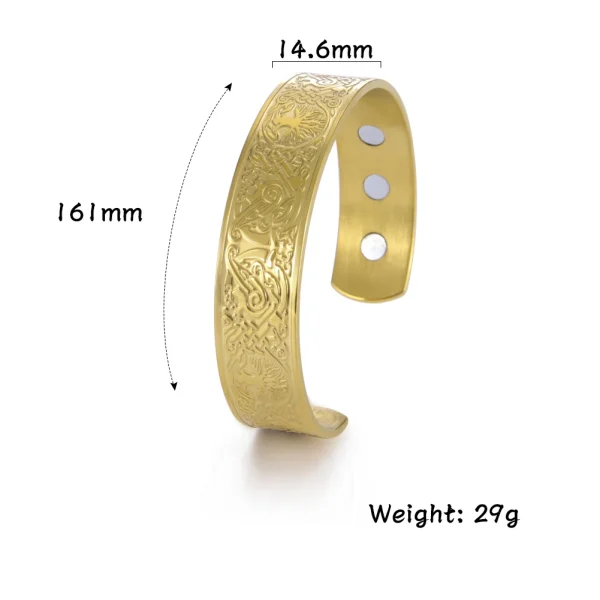 Bracelet en Acier Inoxydable pour Homme et Femme,… – Chant des… – Image 7