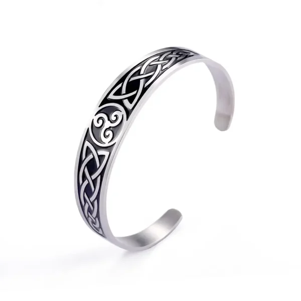 Bracelets en acier inoxydable Valknut Triskelion… – Rune de… – Image 7