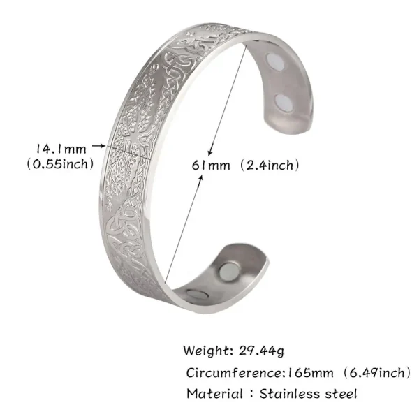 Bracelet en Acier Inoxydable pour Homme et Femme,… – Chant des… – Image 8