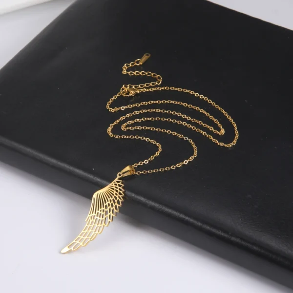 2025 Seraph ange aile pendentif collier pour femmes en… – Éclat… – Image 3