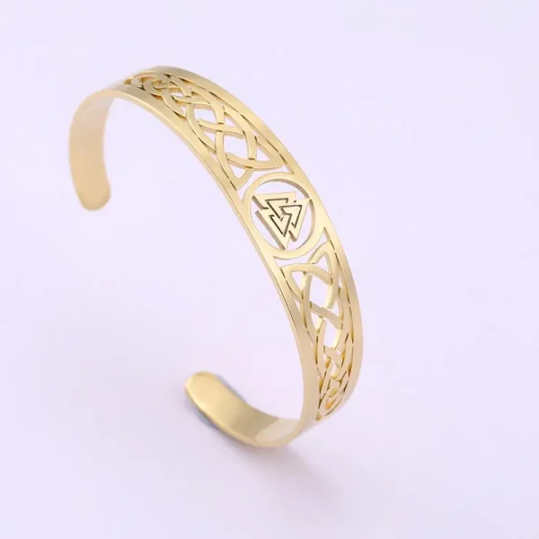 Bracelets en acier inoxydable Valknut Triskelion… – Rune de… – Image 19