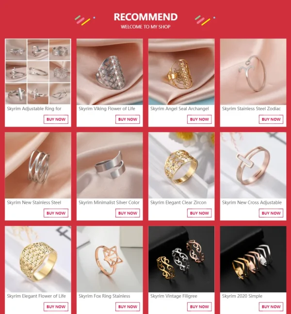 bague ajustable en filigrane géométrique pour femmes,… – Rune… – Image 15