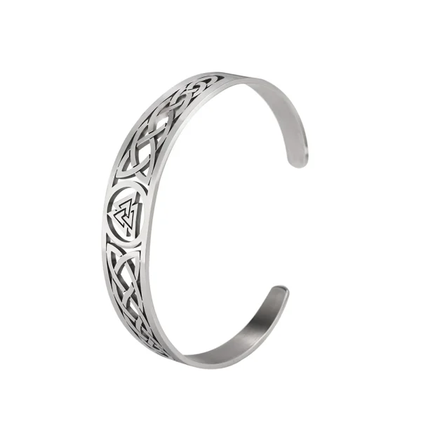 Bracelets en acier inoxydable Valknut Triskelion… – Rune de… – Image 18