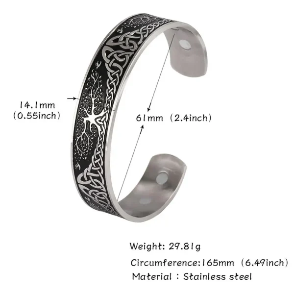 Bracelet en Acier Inoxydable pour Homme et Femme,… – Chant des… – Image 2