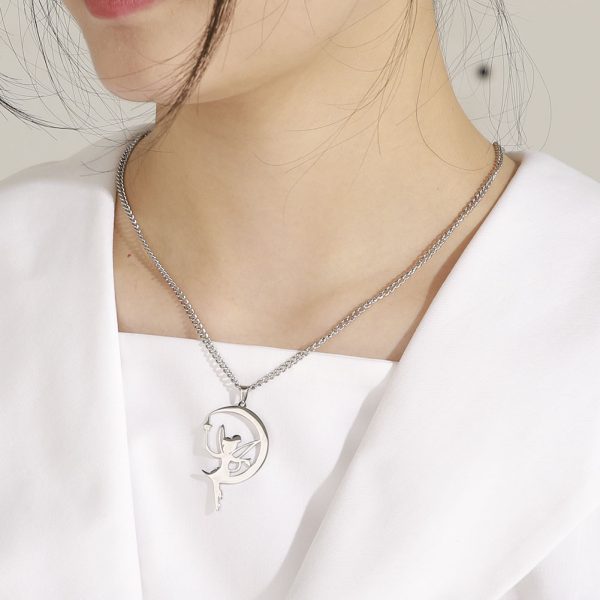 Collier pendentif elfe nickel é pour femmes et filles,… – Éclat… – Image 23