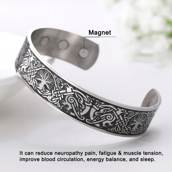Bracelet en Acier Inoxydable pour Homme et Femme,… – Chant des… – Image 14