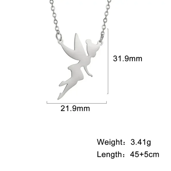 Collier pendentif elfe nickel é pour femmes et filles,… – Éclat… – Image 9