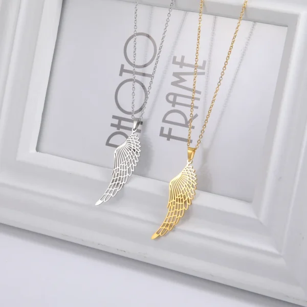 2025 Seraph ange aile pendentif collier pour femmes en… – Éclat… – Image 21
