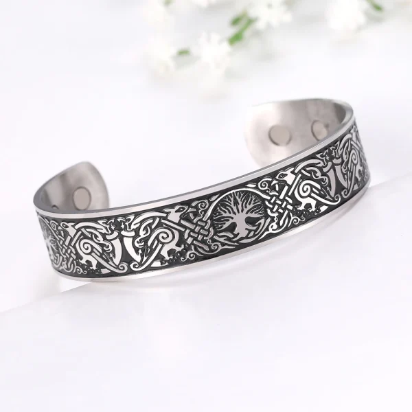 Bracelet en Acier Inoxydable pour Homme et Femme,… – Chant des… – Image 5