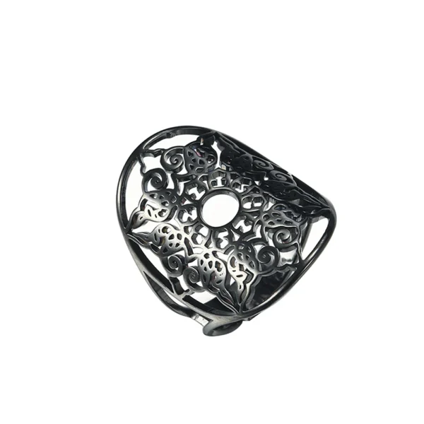 bague ajustable en filigrane géométrique pour femmes,… – Rune… – Image 7