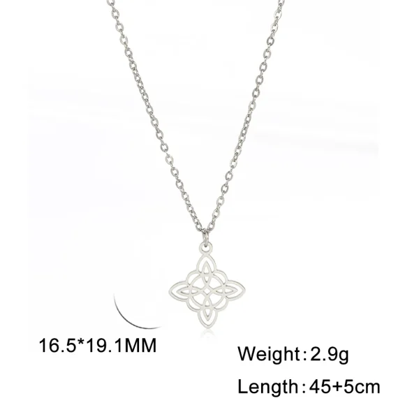 Collier pendentif nœud de sorcière pour femme, tour de… – Chant… – Image 12