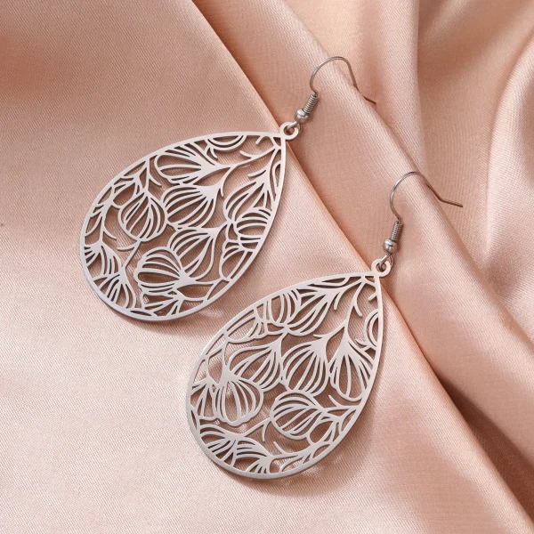 Boucles d'Oreilles Bohème Filig123 en Forme de Goutte… – Ailes… – Image 12