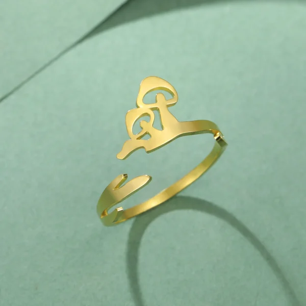 Cute Sweet Mushroom Rings Open Adjustable Women… – Rune de… – Image 12