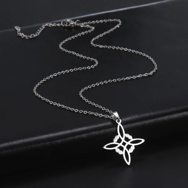 Wicca Witchcraft Witch Knot Necklace Stainless Steel… – Éclat… – Image 12