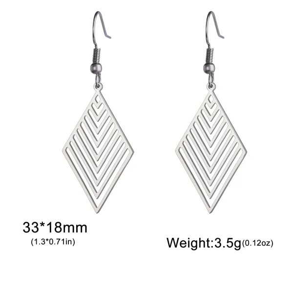 Boucles d'oreilles bohème en acier inoxydable pour… – Ailes… – Image 17