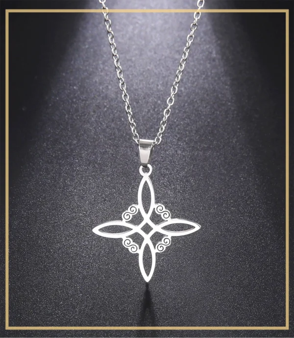 Wicca Witchcraft Witch Knot Necklace Stainless Steel… – Éclat… – Image 10