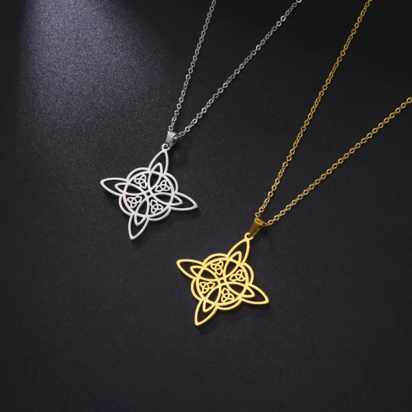 Collier pendentif nœud de sorcière pour femme, tour de… – Chant… – Image 28