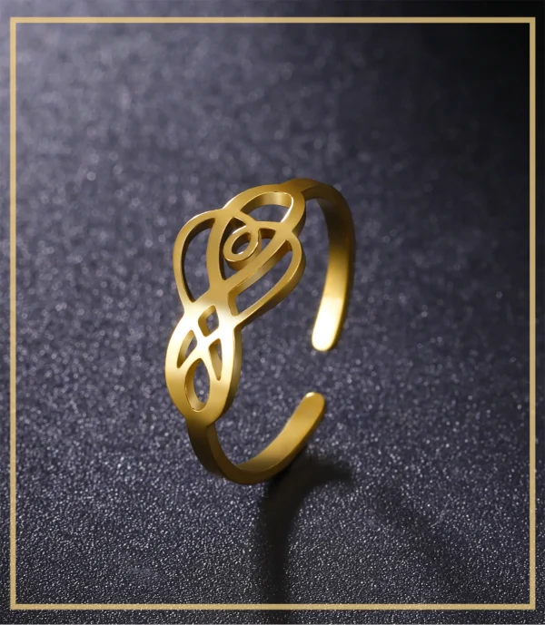 bague Vintage avec nœud celtique irlandais pour… – Chant des… – Image 15