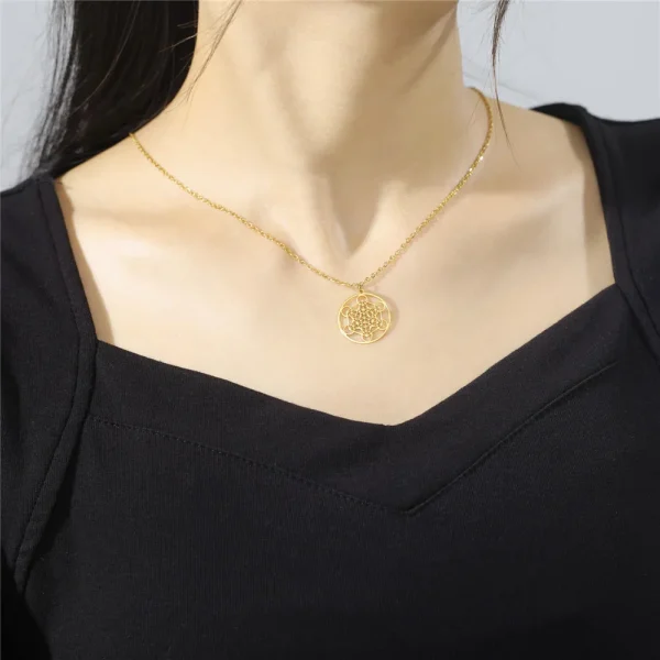 collier Cube d'ange sceau archange Metatron, en acier… – Lueur… – Image 25