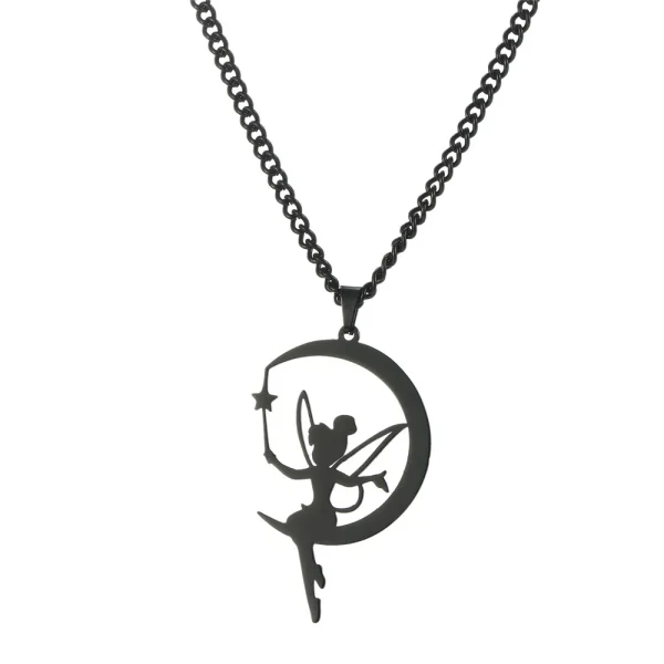Collier pendentif elfe nickel é pour femmes et filles,… – Éclat… – Image 12