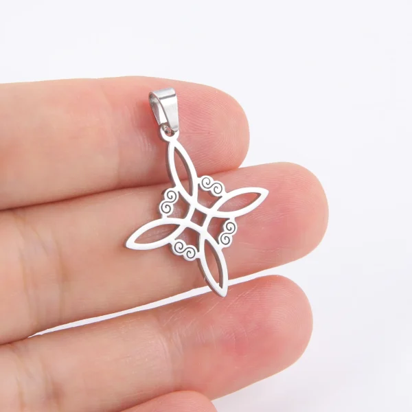 Witch Knot Charms for Necklace Jewelry Making Stainless… – Rune… – Image 16
