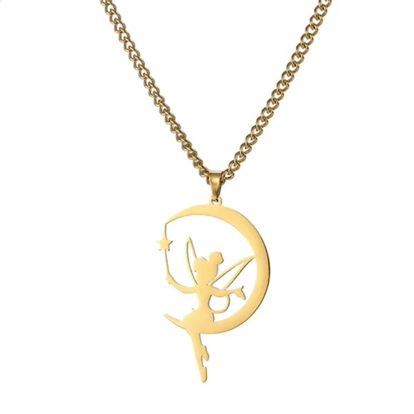 Collier pendentif elfe nickel é pour femmes et filles,… – Éclat… – Image 16