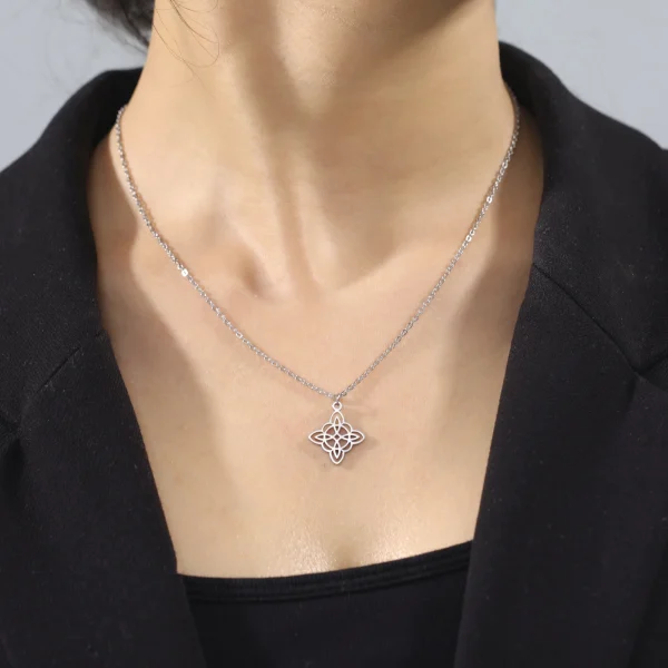 Collier pendentif nœud de sorcière pour femme, tour de… – Chant… – Image 23