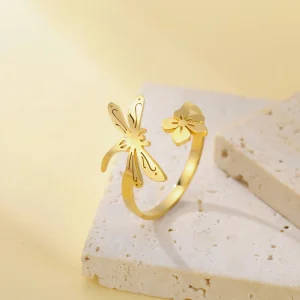 fleur libellule papillon abeille anneaux ouverts pour… – Rune…