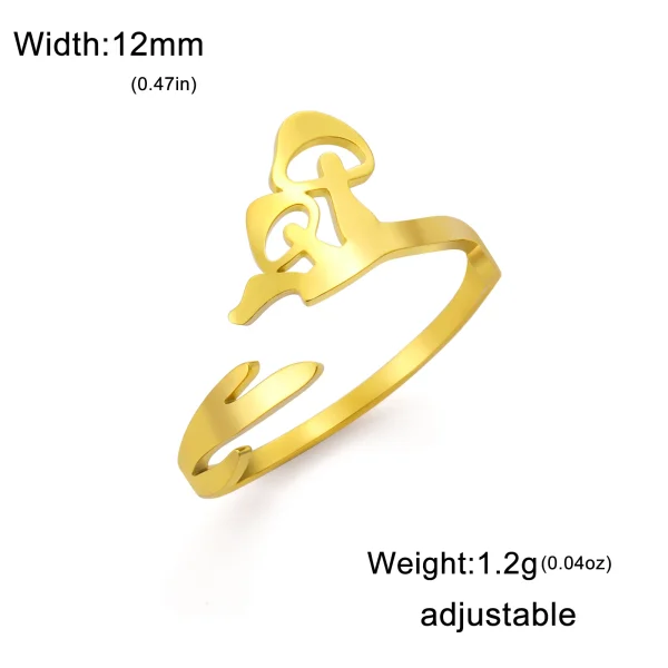 Cute Sweet Mushroom Rings Open Adjustable Women… – Rune de… – Image 8