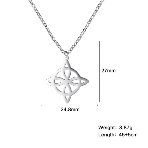 Collier pendentif nœud de sorcière pour femme, tour de… – Chant… – Image 15