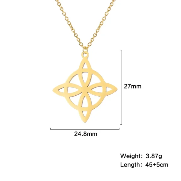 Collier pendentif nœud de sorcière pour femme, tour de… – Chant… – Image 16
